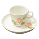 椿紋カップ＆ソーサ