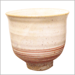 ボーダー深碗（赤）